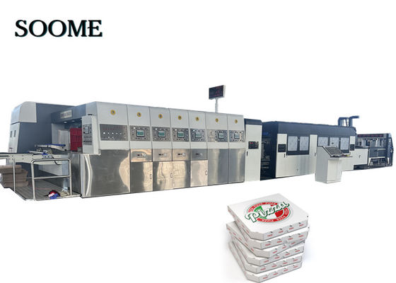 Máquina para hacer cajas Impresora Flexo Cortadora de matrices - Línea de embalaje de impresión en 4 colores