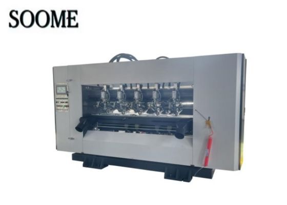 Eficiencia Máquina de puntería de cortador de cuchilla fina 1800/2200 Modelo con color personalizado para la fabricación de cajas corrugadas