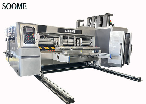 3 Control por ordenador de color Flexo Printer Slotter Die Cutter para la máquina de impresión de caja corrugada