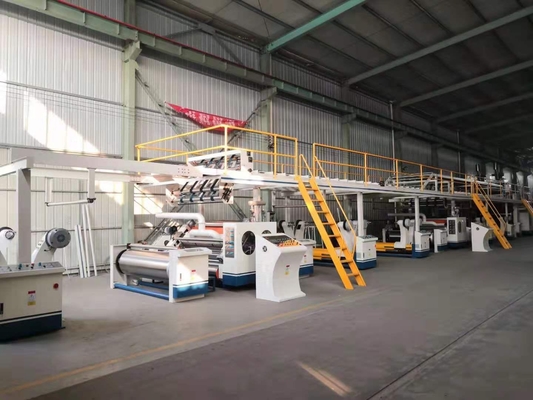 Automatizado 3 5 cadena de producción de cartón corrugado de 7 capas CE