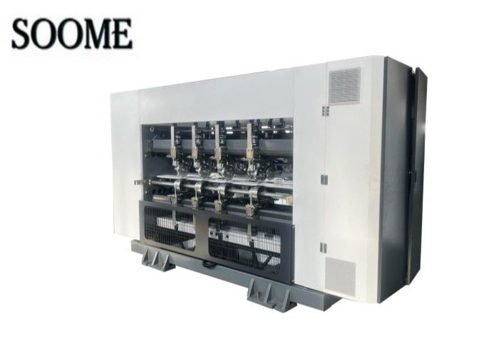 Eficiencia Máquina de puntería de cortador de cuchilla fina 1800/2200 Modelo con color personalizado para la fabricación de cajas corrugadas